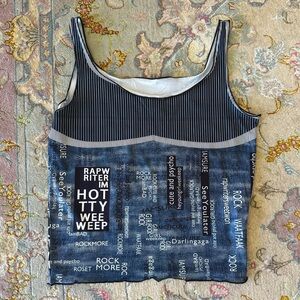 cute graphic top! would go well w a jean skirt ˚ʚ♡ɞ˚